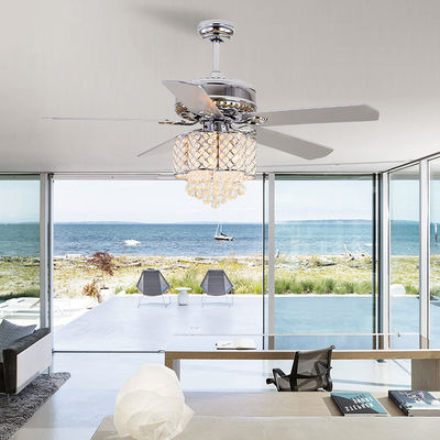 18w bâti affleurant Crystal Chandelier Ceiling Fan