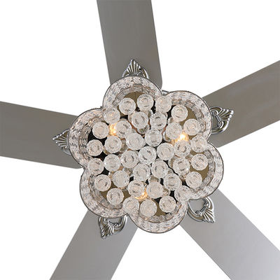 18w bâti affleurant Crystal Chandelier Ceiling Fan