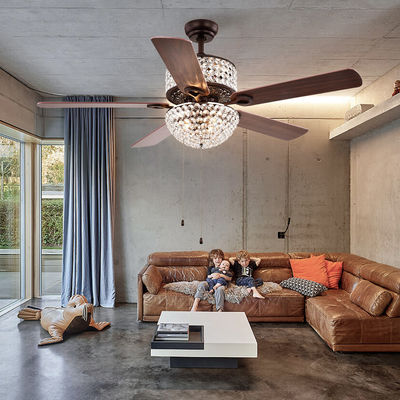 Contrôle affleurant de Crystal Chandelier Ceiling Fan Remote de bâti de la chambre à coucher AC110V 4100K