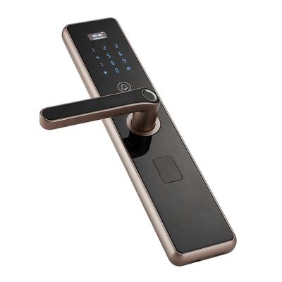 Serrure biométrique principale cachée par ce de poignée de porte de Smart de serrure de porte d'empreinte digitale du trou 508dpi