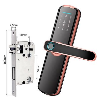serrure électronique intelligente d'empreinte digitale de Tuya de serrure d'anti vol de 35mm-50mm