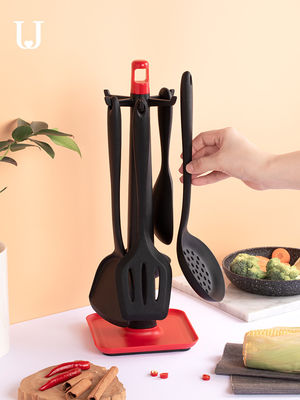 La CEE de LFGB silicone de 7 morceaux faisant cuire l'ensemble/l'ensemble d'ustensiles cuisine de silicone