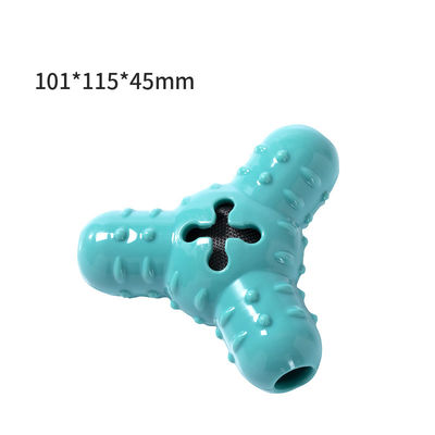 Les produits d'animal familier de la sécurité NTPE TPR vacillent jouet de chien de boule de rire bébête de remuement