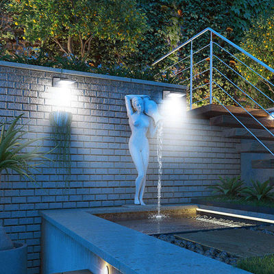 Lumières imperméables de mur de capteur solaire de 200LM 21pcs LED pour le jardin