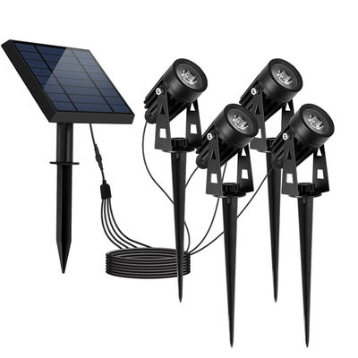 jardin actionné solaire de 6000K 100-200LM Spike Lights/projecteurs de aménagement solaires