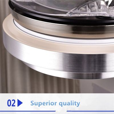blanc neutre de 6000k 4000lm Crystal Flush Mount Ceiling Fan