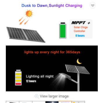 200lm 6000k à télécommande a mené la lumière d'inondation solaire