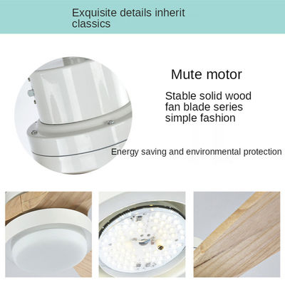 Les lames de contreplaqué du kit 3 de lumière de fan de plafond de Dimmable de moteur de C.C ont balayé la couleur d'or