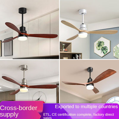Les lames de contreplaqué du kit 3 de lumière de fan de plafond de Dimmable de moteur de C.C ont balayé la couleur d'or