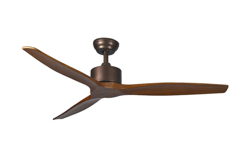 Lames à télécommande modernes d'intérieur de Ploywood du moteur 3 de C.C de lumière de fan de plafond de Dimmable