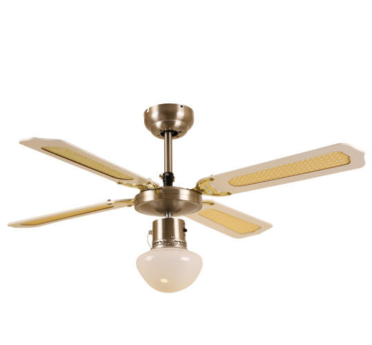 42 la fan de plafond de vitesse de pouce 3 allument la chaîne d'Ivy Leaf Reversible With Pull de 4 lames de forces de défense principale