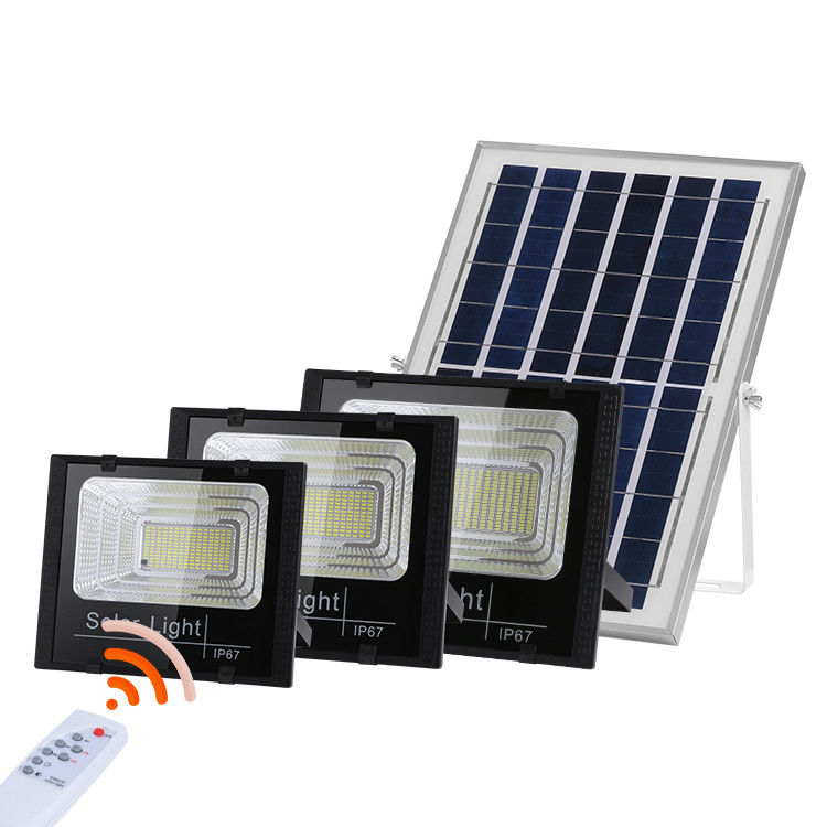 60 watts 100 lumières d'inondation solaires extérieures actionnées solaires des projecteurs 6V 3V de watt