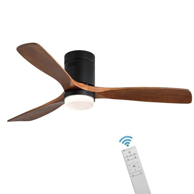 Style industriel 65 lampe en bois de fan de plafond de la fan de plafond de lame de watt 90lm/w 120v