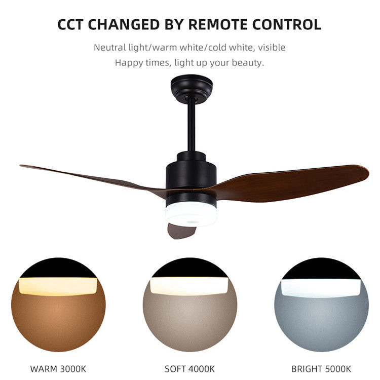 Fan de plafond extérieure de lame d'ABS de fer à télécommande de 3CCT 47Inch pour le Ministère de l'Intérieur
