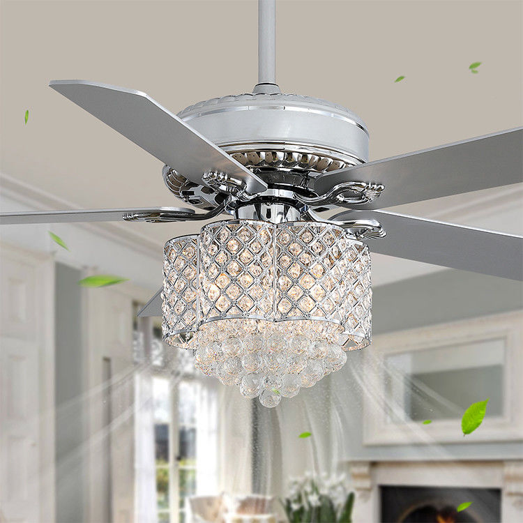 2000 lustres à la maison décoratif 90lm/w de fan de plafond de lame en métal de lumen