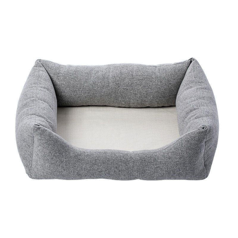 Lits de toile de chien de rectangle à carreaux de FiberEVA de produits d'animal familier d'ODM d'OEM