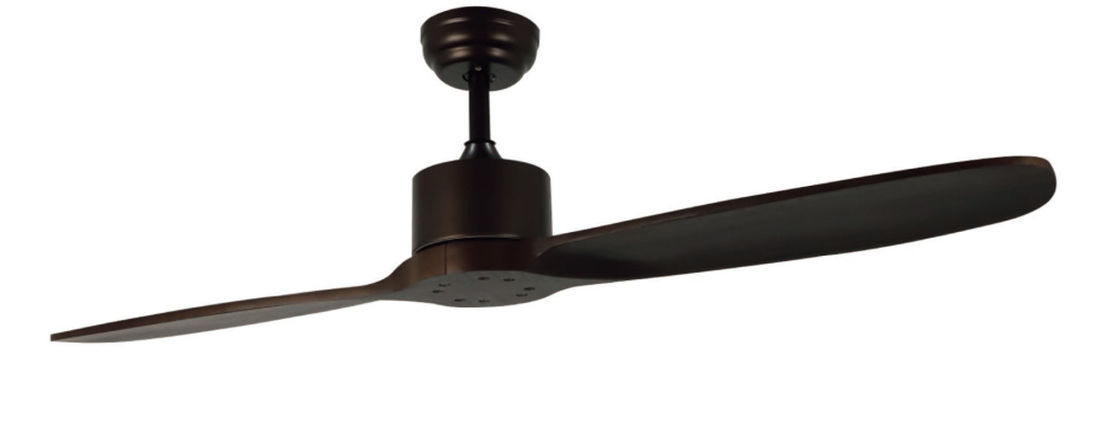 52" lumière à télécommande en bois solide de fan de plafond de café de moteur de C.C de la puissance 220v
