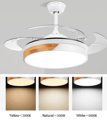 fan de plafond escamotable de 42inch 220v Crystal Ceiling Fan Hidden Blade avec la lumière