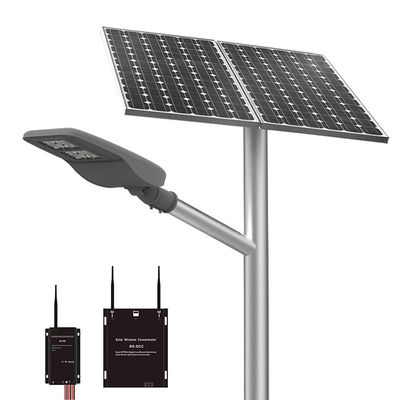 Tous dans un poteau actionné solaire du réverbère de 14000lm 30W 80W LED 18V installer
