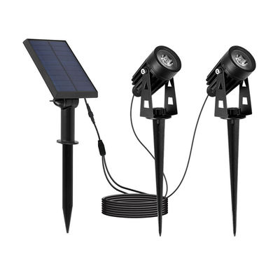 jardin actionné solaire de 6000K 100-200LM Spike Lights/projecteurs de aménagement solaires