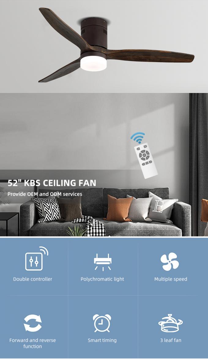 Fan de plafond menée à télécommande résidentielle décorative de grenier européen de style avec la lumière
