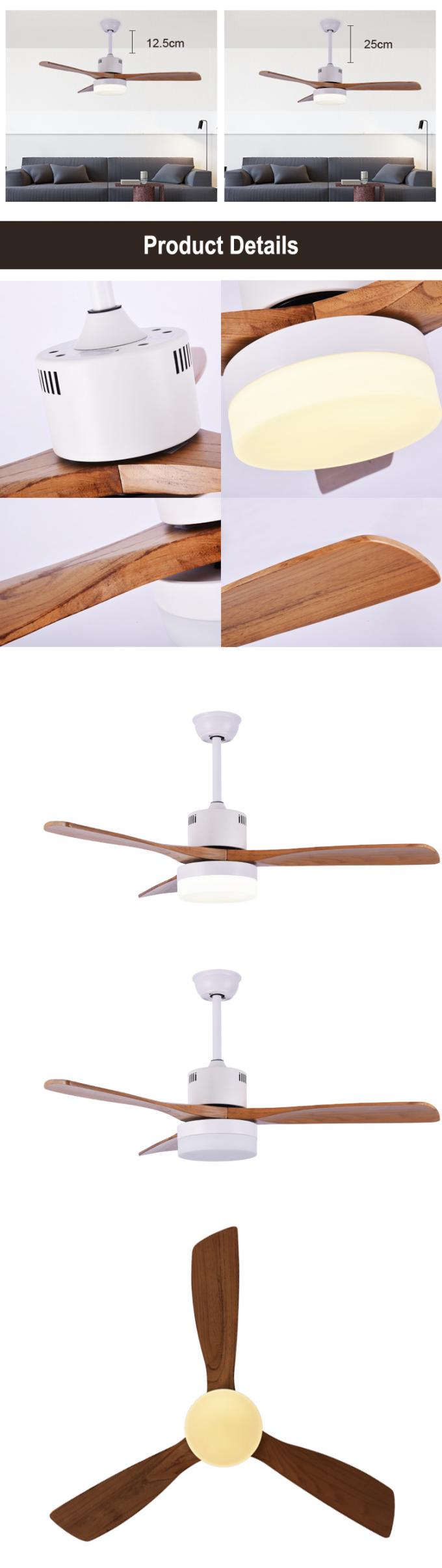 Fans de plafond à télécommande à la maison de refroidissement d'hôtel décoratif de cru avec les lumières menées