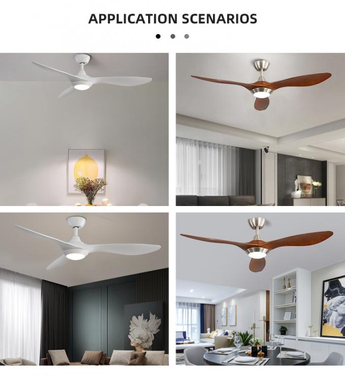 Produit populaire 52 fan de plafond menée d'intérieur de fer de pouce de lame à télécommande de l'ABS 3 avec la lumière
