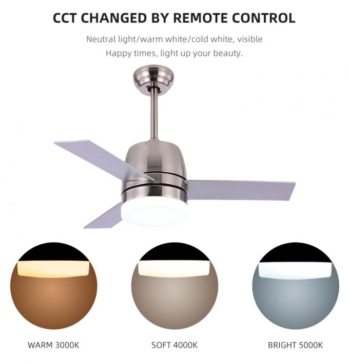 Lumière menée industrielle d'intérieur décorative de fan de plafond de lames de haute qualité du fer 32Inch 3
